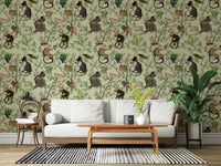 A Primate's Afternoon Tea Wallpaper⁠