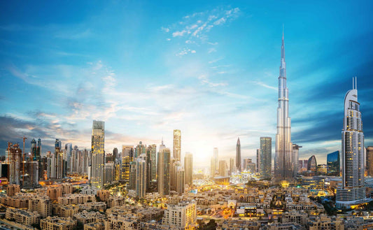 Dubai Skyline Panoramic Wallpaper Mural