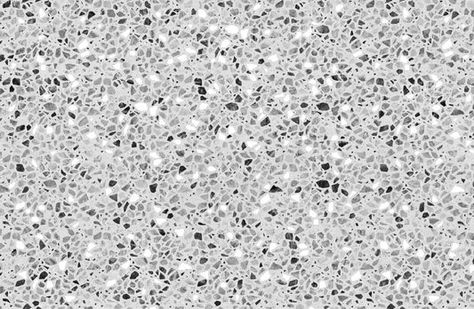 Gray Terrazzo Stone Pattern Wallpaper
