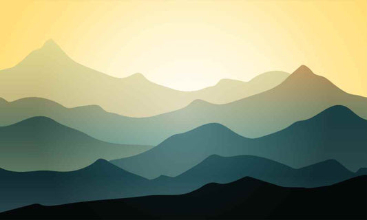 Beautiful Green Mountain Wallpaper Mural