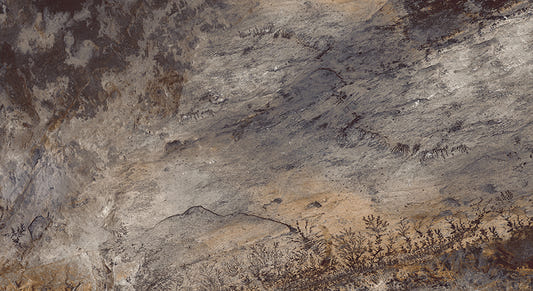 Brown Matured Stone Textured Wallpaper Mural
