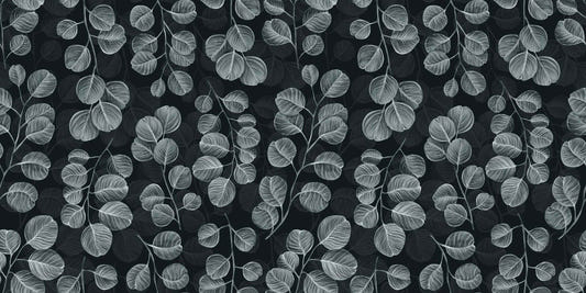 Eucalyptus Gray Leaves wallpaper mural