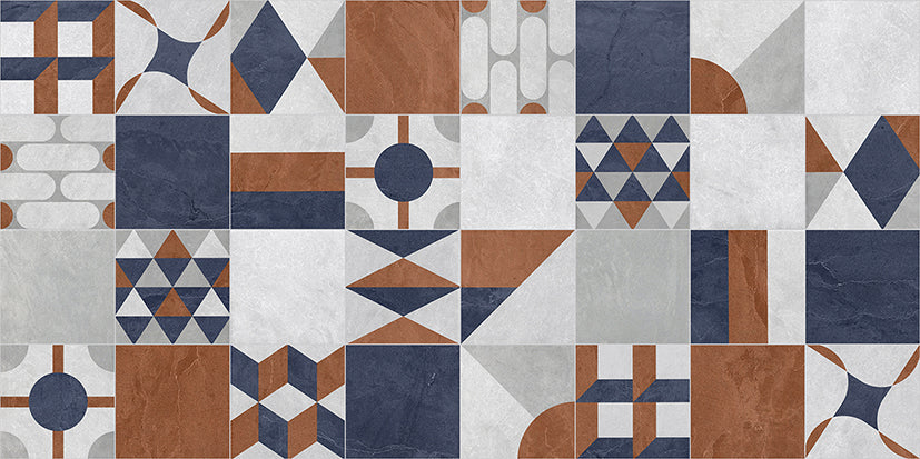 Multicolor Art Deco Terrazzo Wallpaper Mural in your room