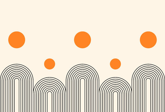 Geometric Boho Art Line Wallpaper Mural
