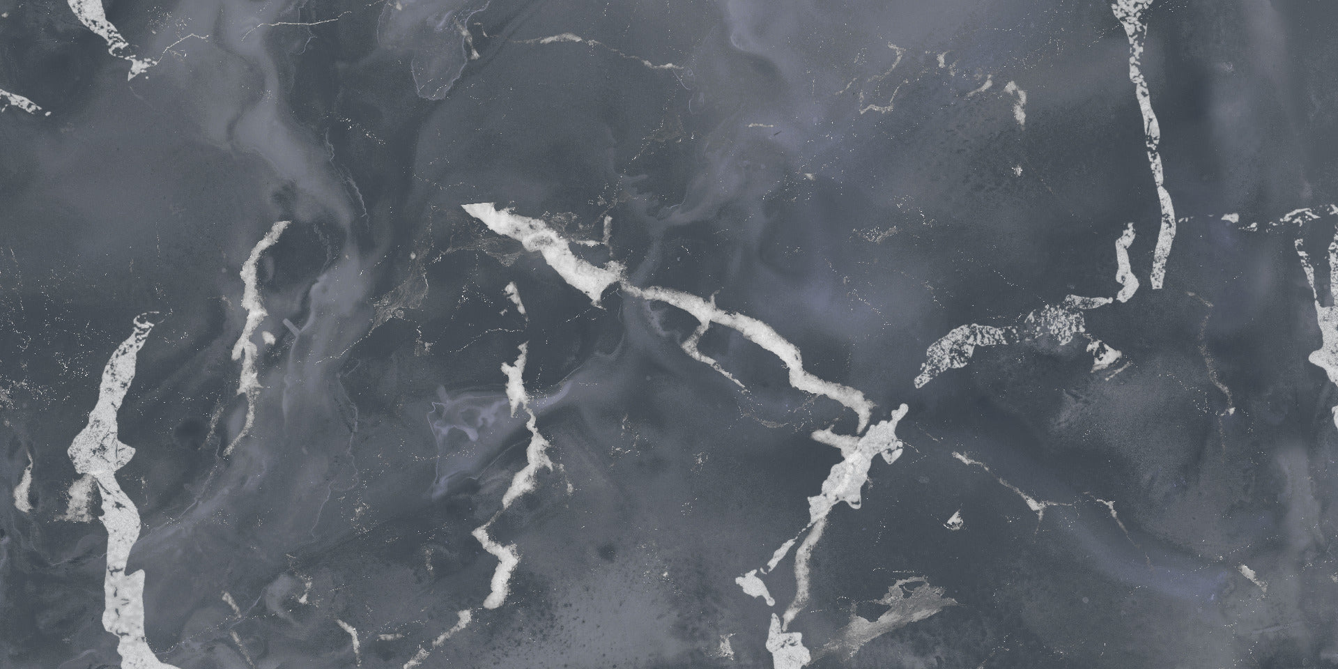 Midnight Gray Terrazzo Marble Effect Wallpaper Mural