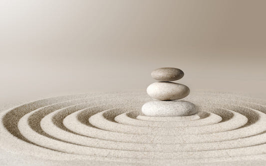 Zen Meditative Spa Stone Wallpaper Mural