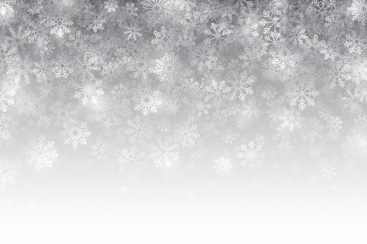 Crystalline Snowflake Wallpaper Mural in your room