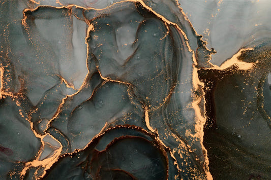Black Abstract Wallpaper (Gold marble)