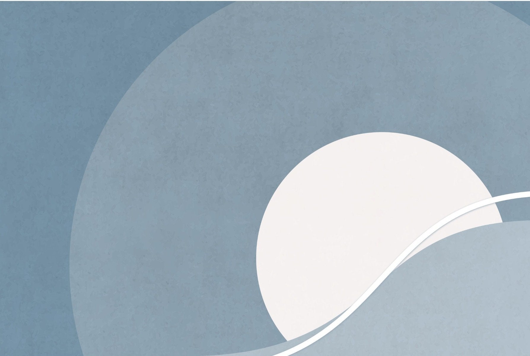Blue & Gray Concentric Abstract Wallpaper Mural in your room — zoomed