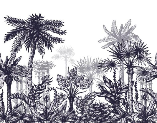 Large Sized Tropical Tree Wallpaper Mural