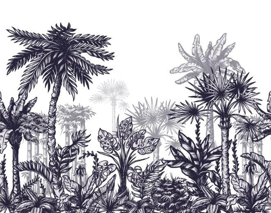 Large Sized Tropical Tree Wallpaper Mural