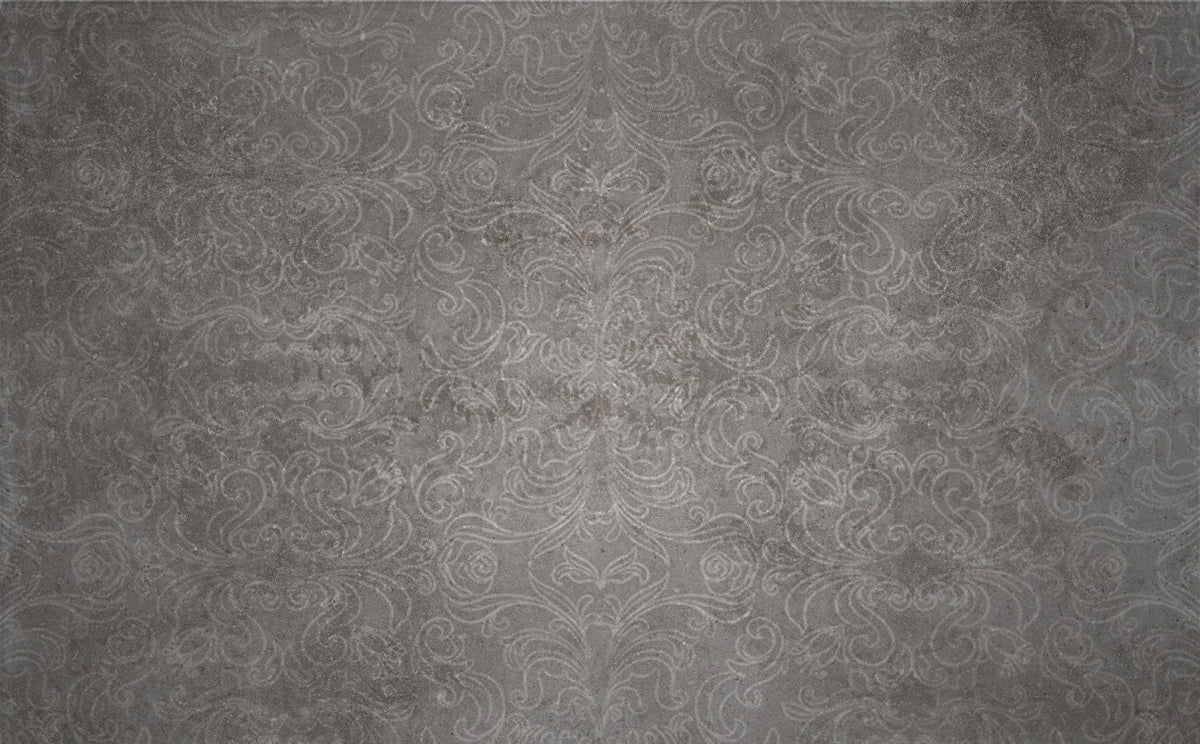 Damask Stone Concrete Pattern Wallpaper Mural in your room — zoomed