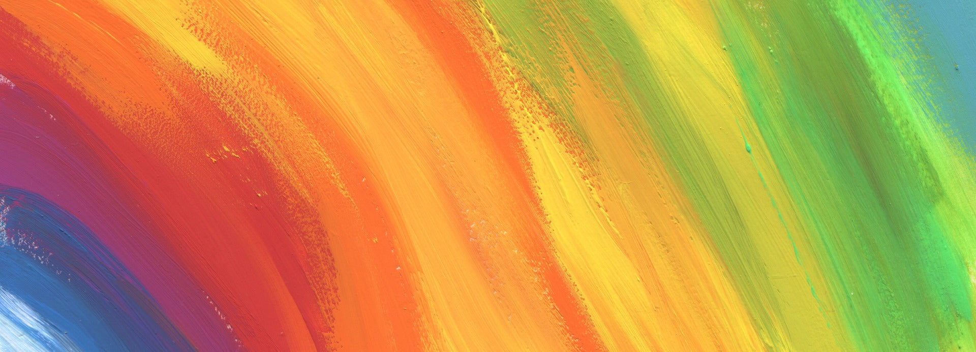 Colourful Rainbow Wallpaper Mural in your room — zoomed