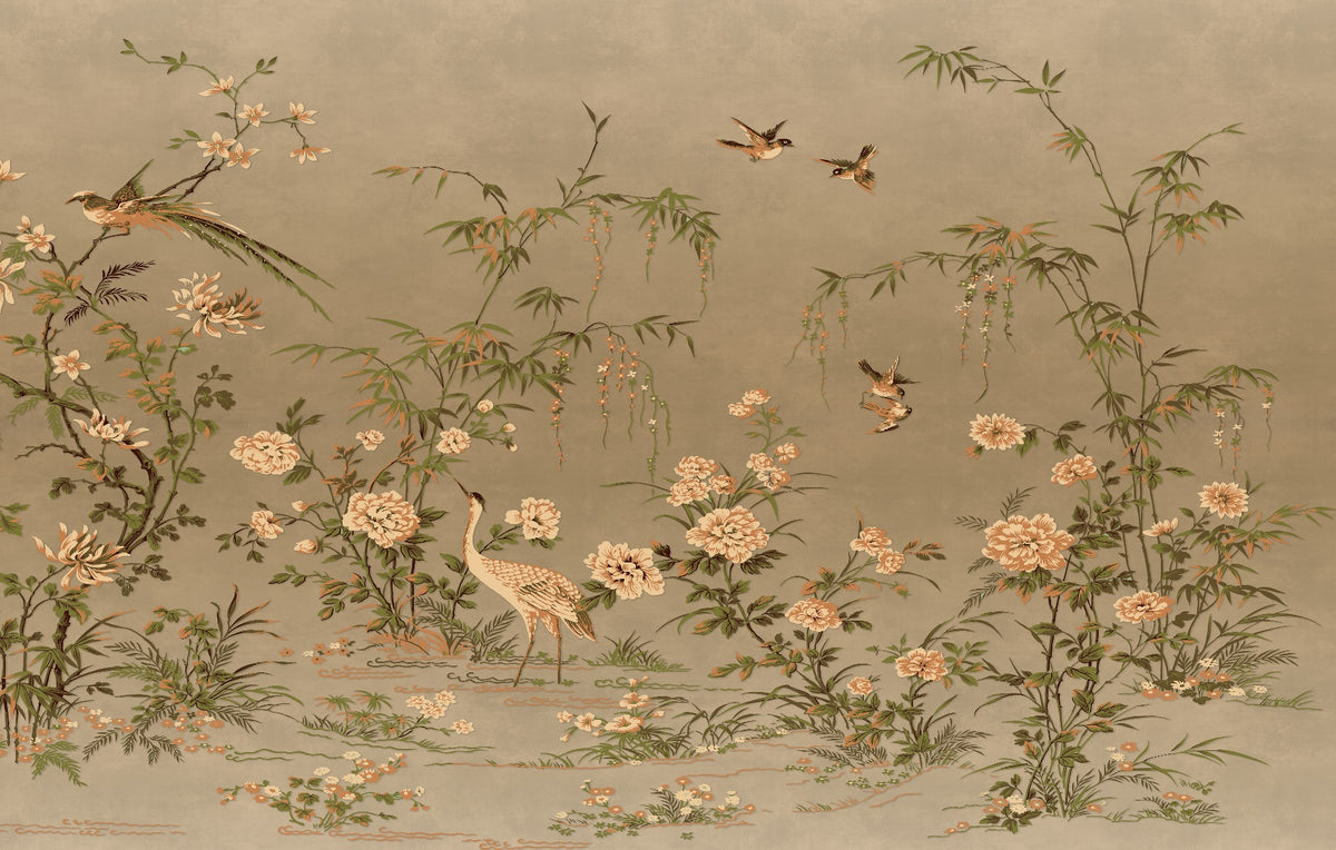 Chinoiserie Wallpaper Mural in your room