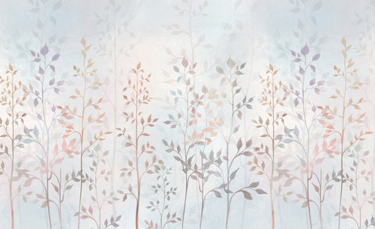 Colorful Field Long Grass Wallpaper Mural