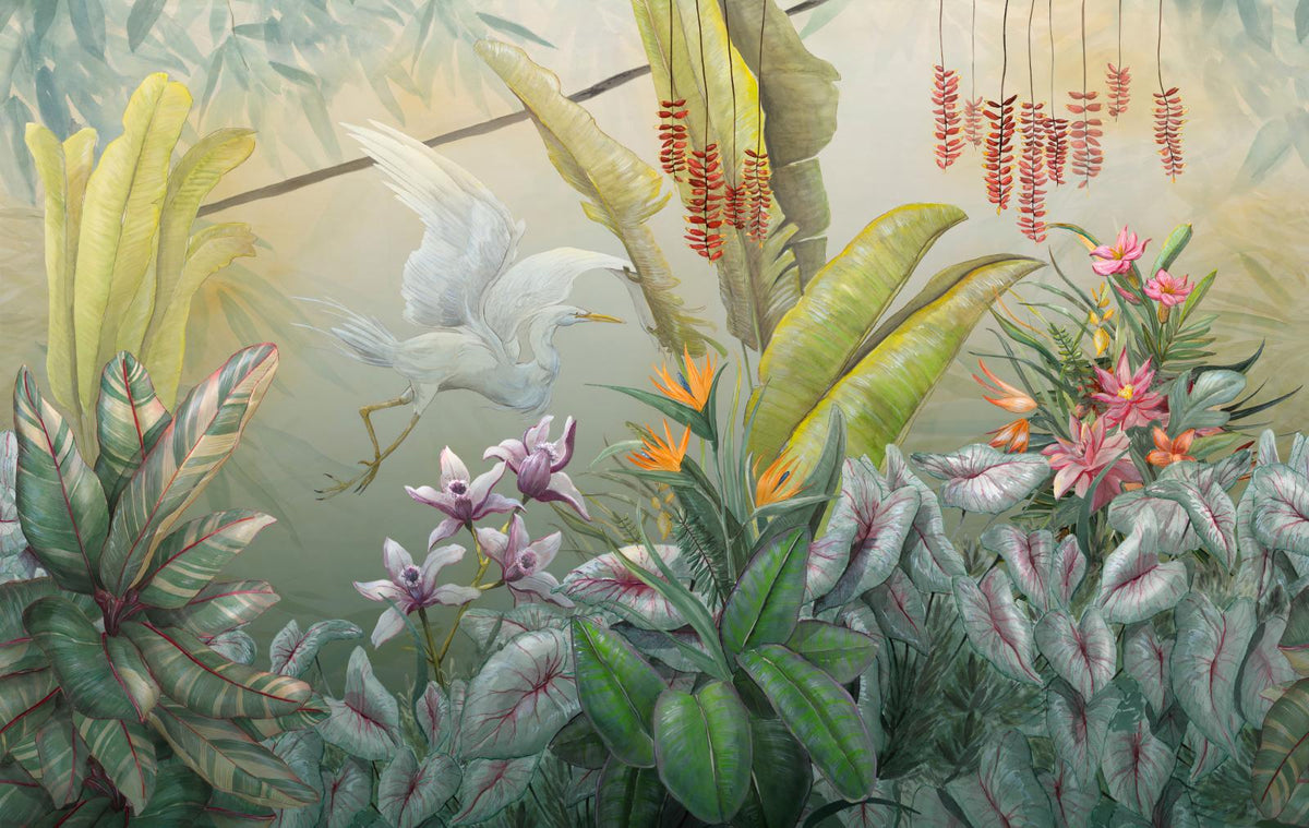 Green Plants & Flowers Wallpaper Mural in your room