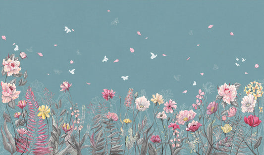 Flower Butterfly Garden Wallpaper Murals