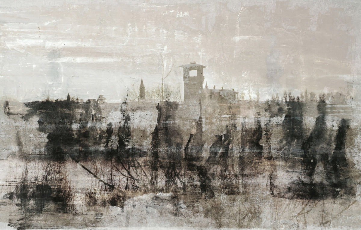 Inked Ruins Wallpaper Murals in your room — zoomed
