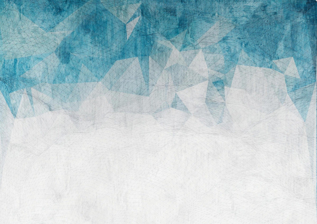 Crumbled Blue Color Wallpaper Murals in your room