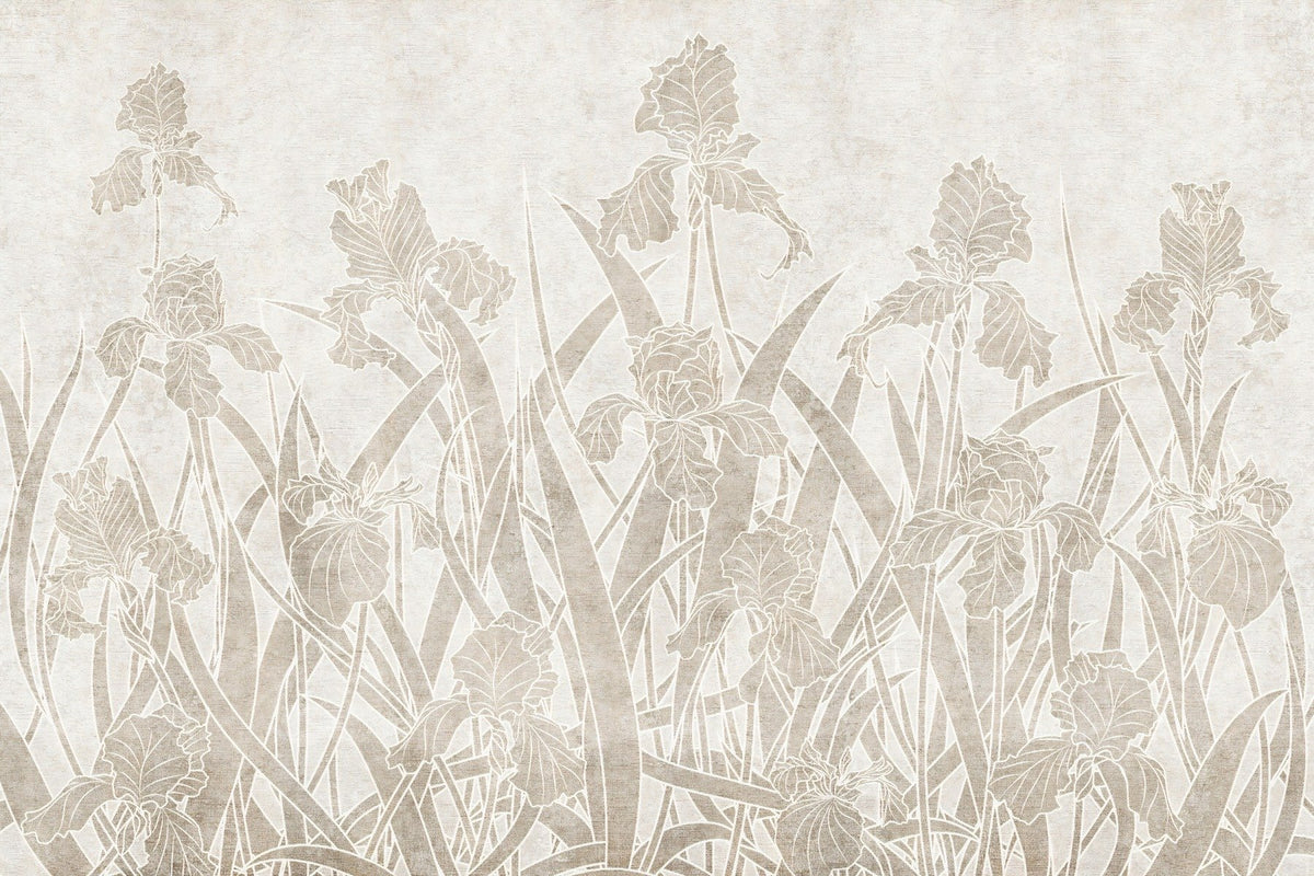 Blooming Flowers and Shrubs Wallpaper Murals in your room