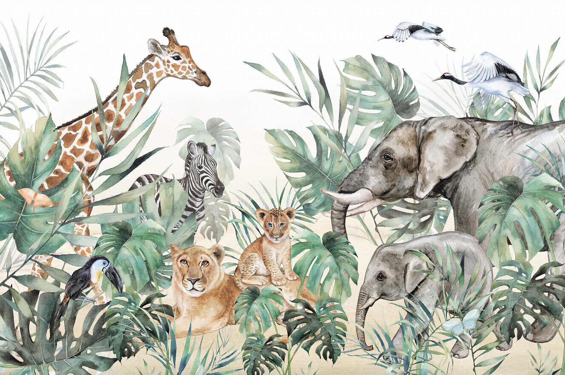 Kids Room Royal Animals Wallpaper Murals