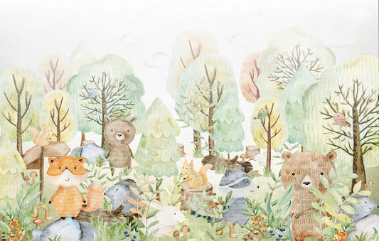Doodles Bears Animals Wallpaper Murals