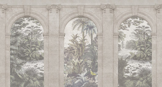 Vintage Architecture Textured Wallpaper Murals
