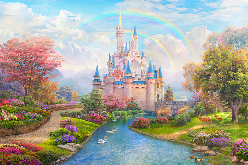 Enchanting Princess Castle Wallpaper - Fairy Tale Inspired in your room