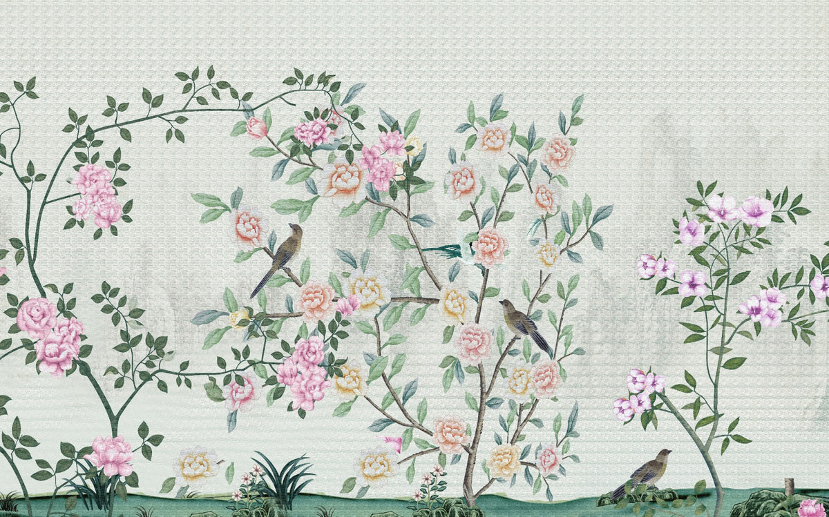 Garden Flowers Based Wallpaper Murals in your room