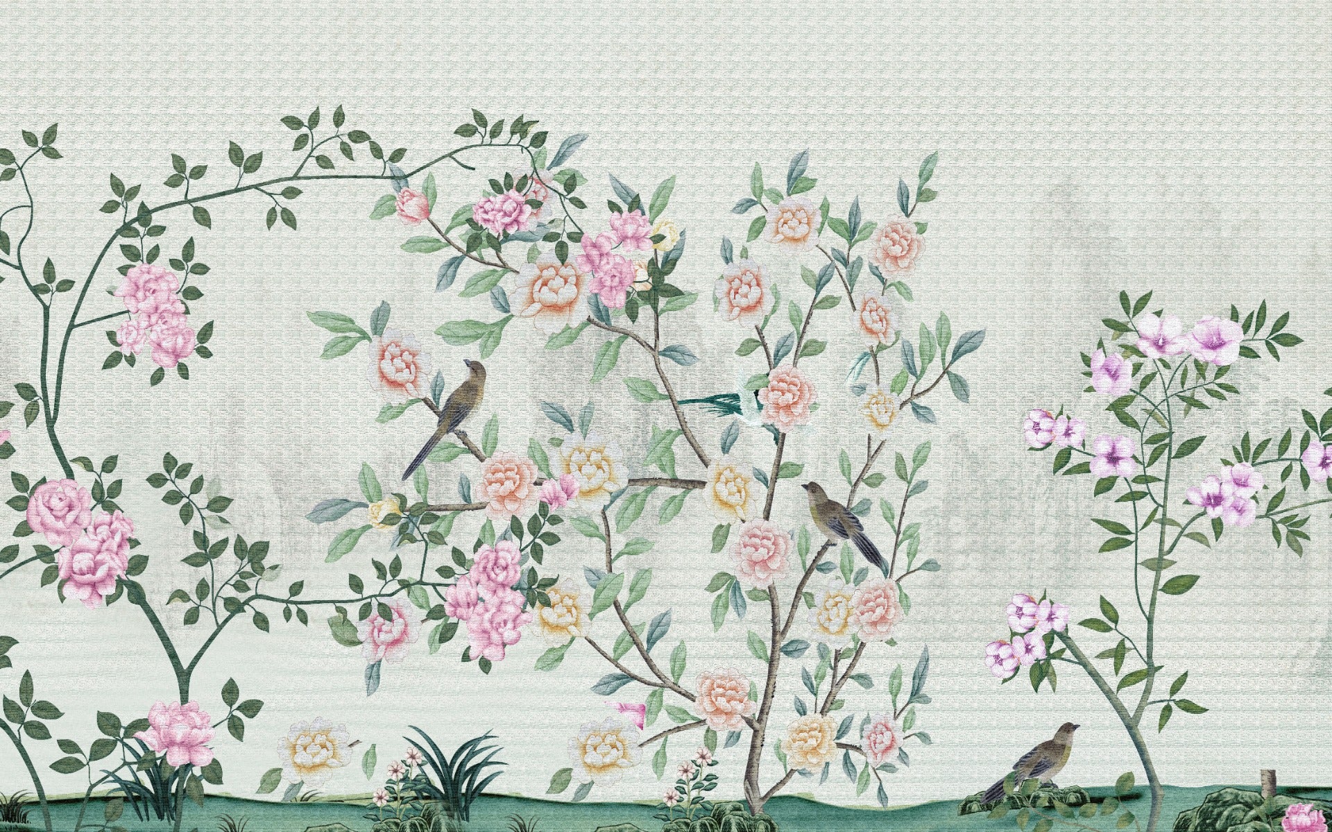 Garden Flowers Based Wallpaper Murals