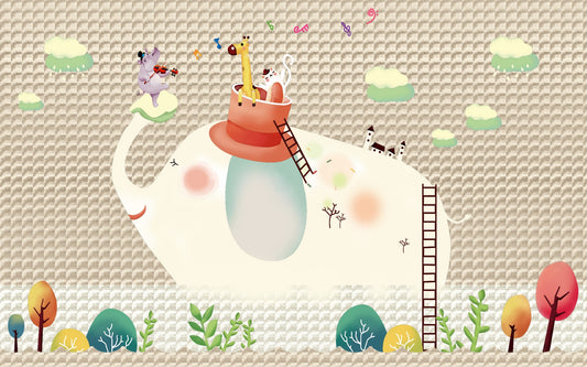 Cartoon Elephant Wallpaper Murals