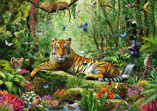 Royal Tiger View Of Jungle Wallpaper Murals