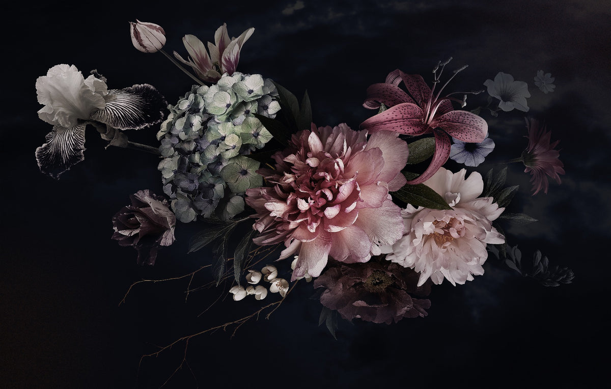 Floral Vase Wallpaper Murals in your room — zoomed
