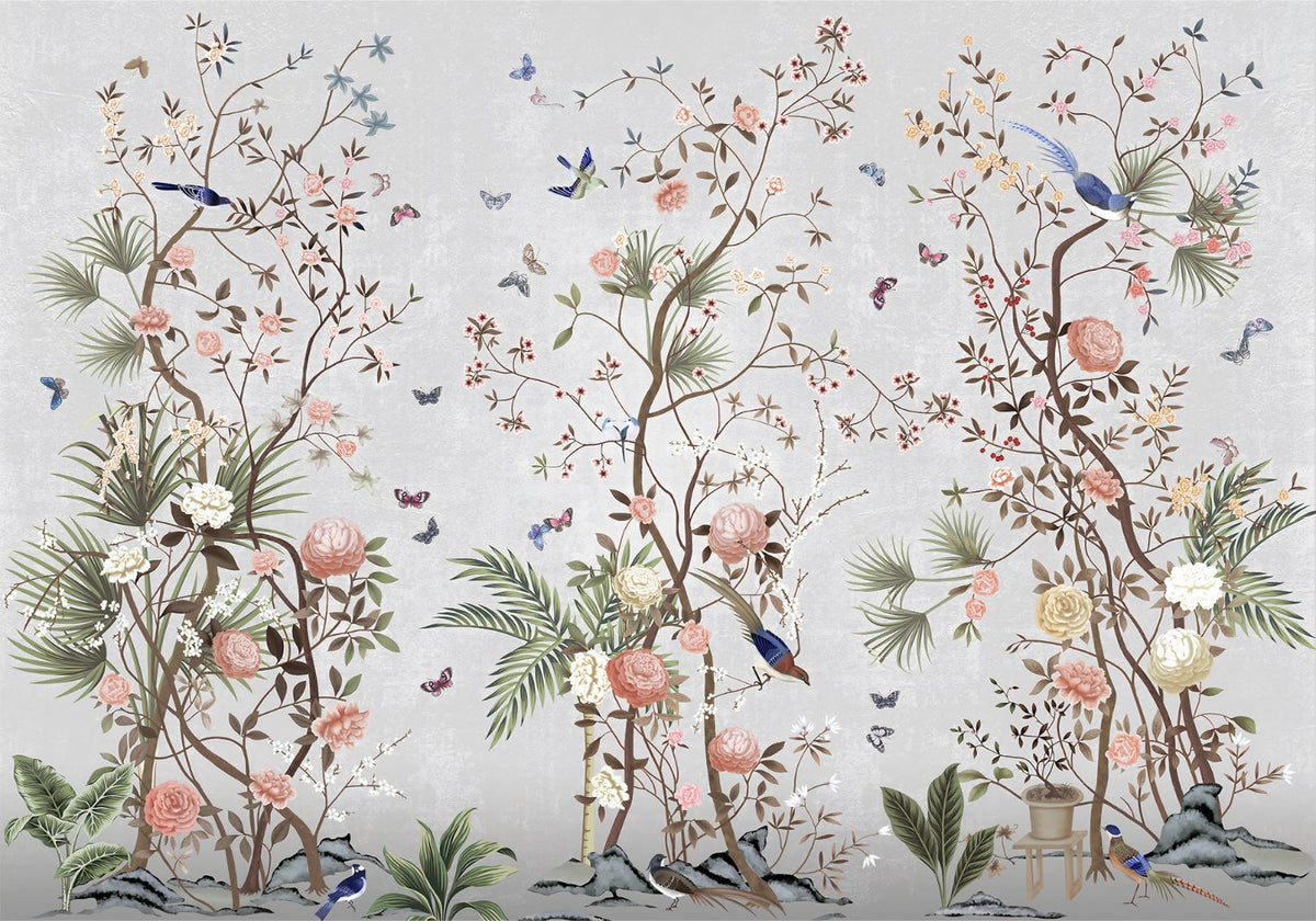 Blossoms Colorful Floral Wallpaper Murals in your room