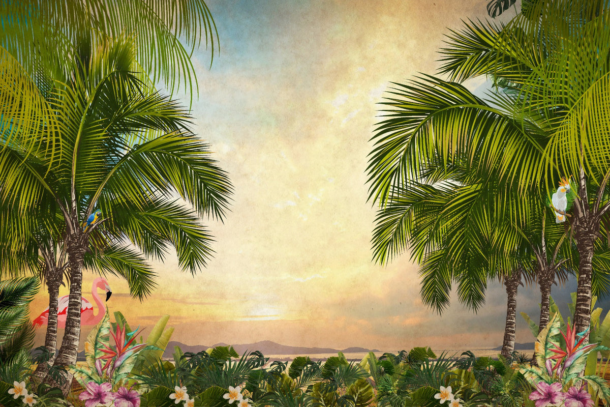 Lavish Sunset Wallpaper Murals in your room