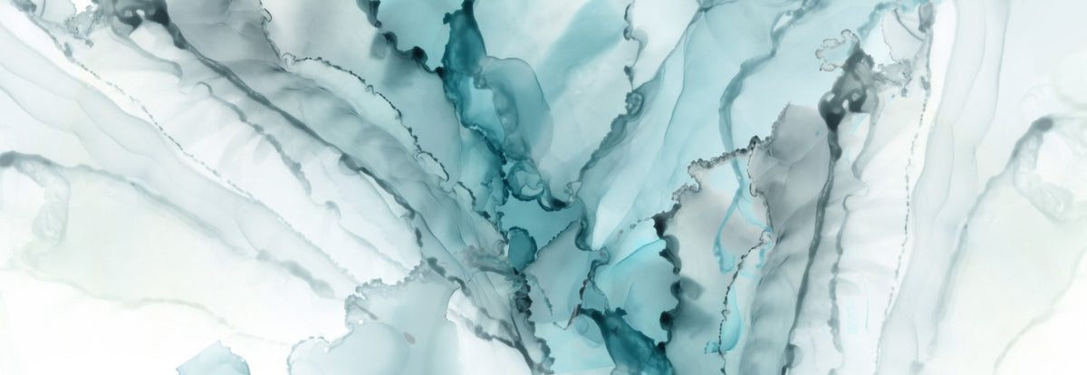 Watercolor Abstract Blue Color Ink Marble Wallpaper Murals in your room