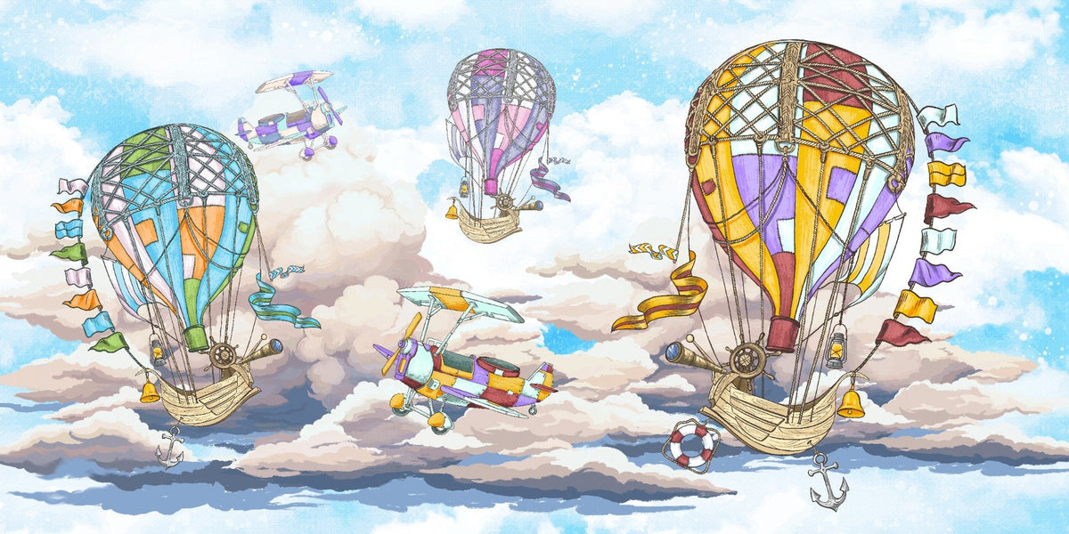 Sky & Hot Air Balloons Wallpaper & Wall Mural in your room — zoomed