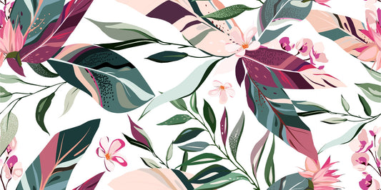 Tropical Leaflets wallpaper mural