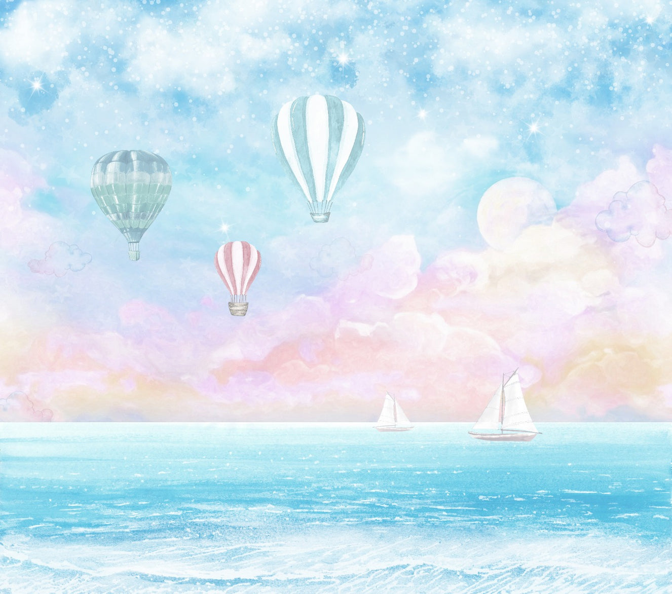 Candy Clouds wallpaper mural