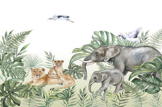 Royal Jungle Safari Wallpaper Murals