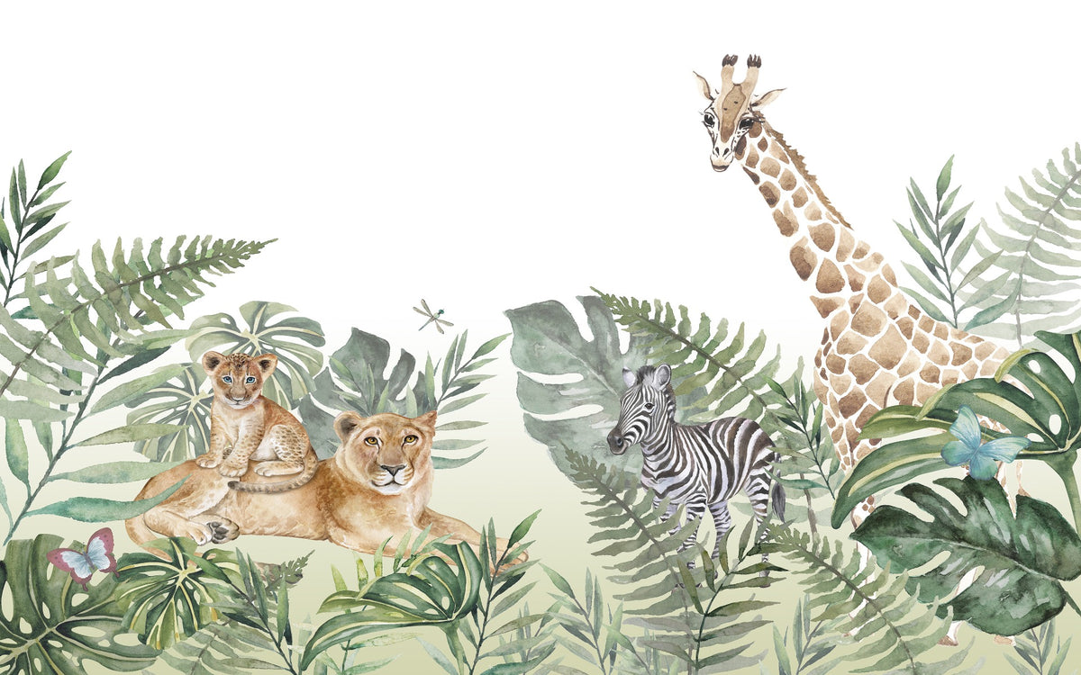 Lioness Animals Textured Wallpaper Murals in your room — zoomed