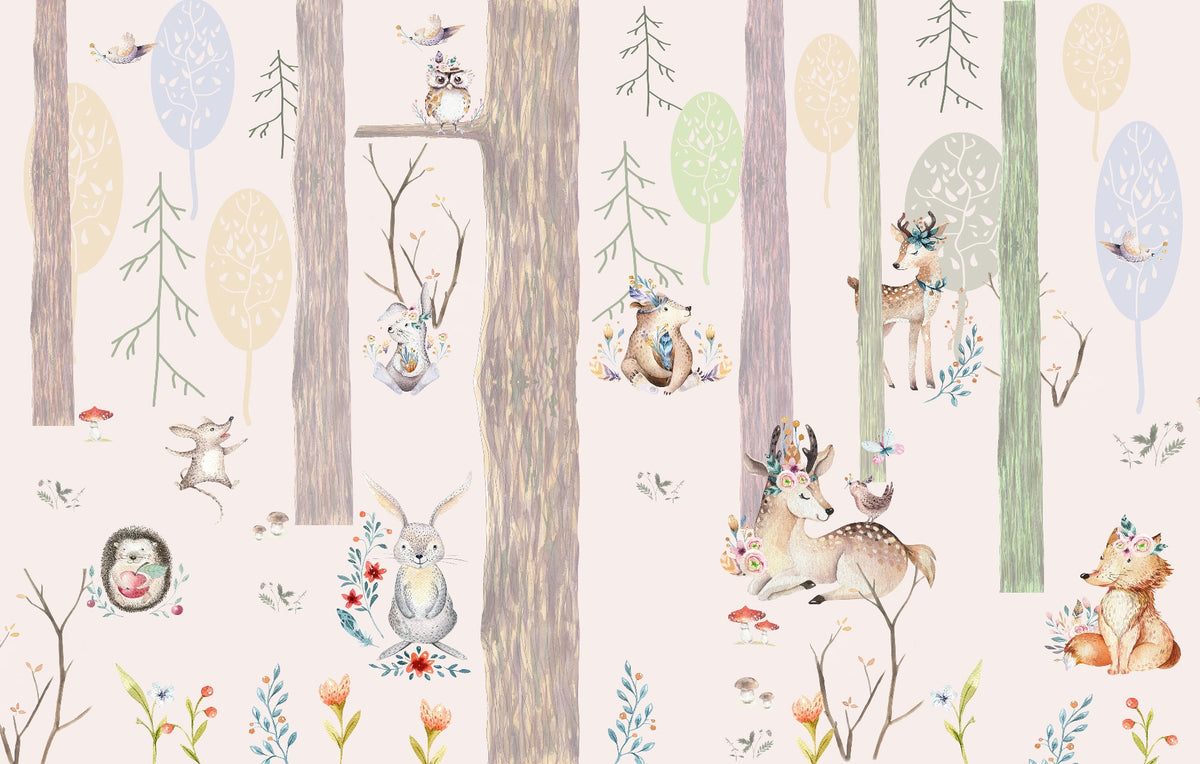 Mystical Forest Wallpaper Murals in your room — zoomed