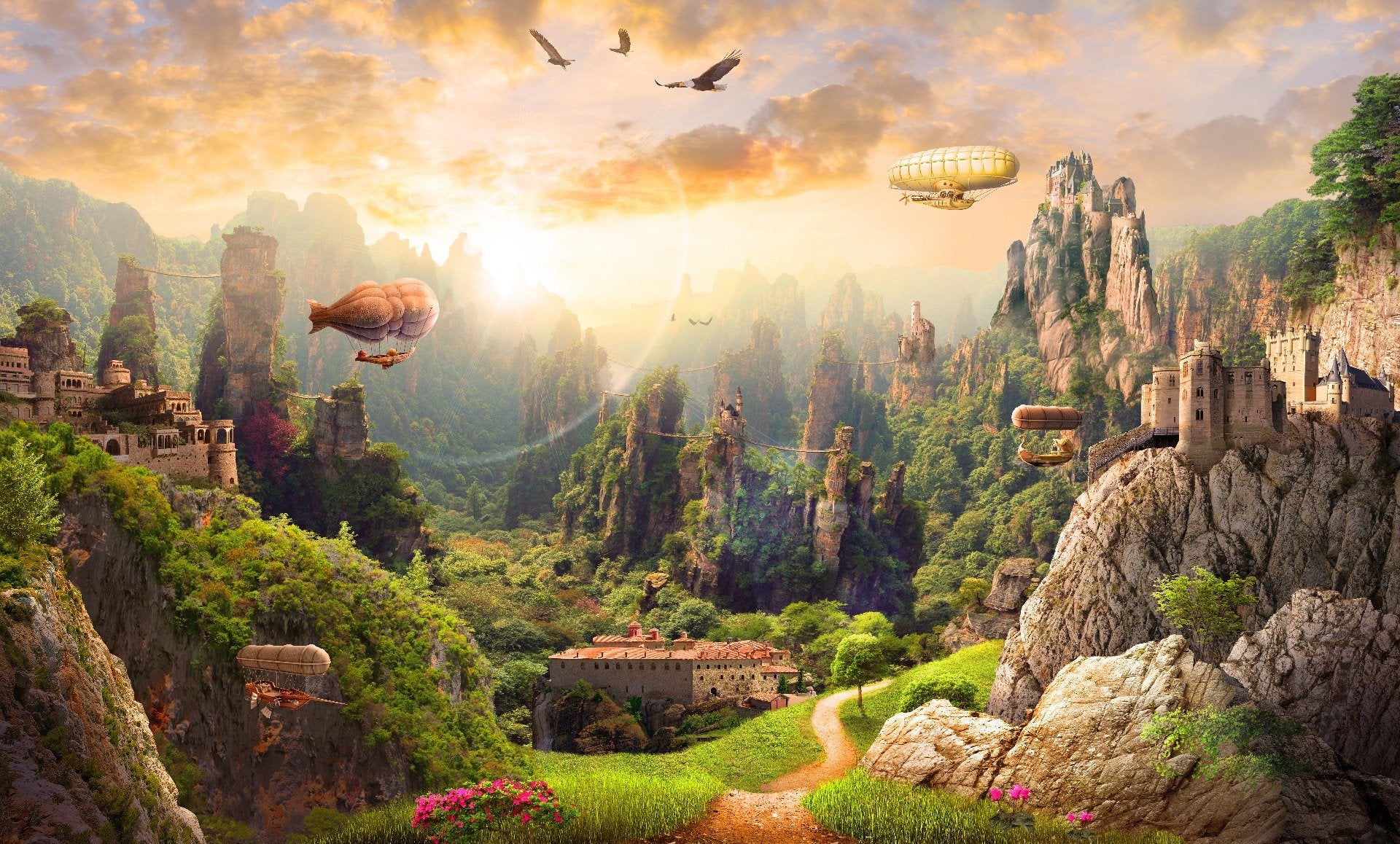 The scenic beauty of nature Kingdom Wallpaper