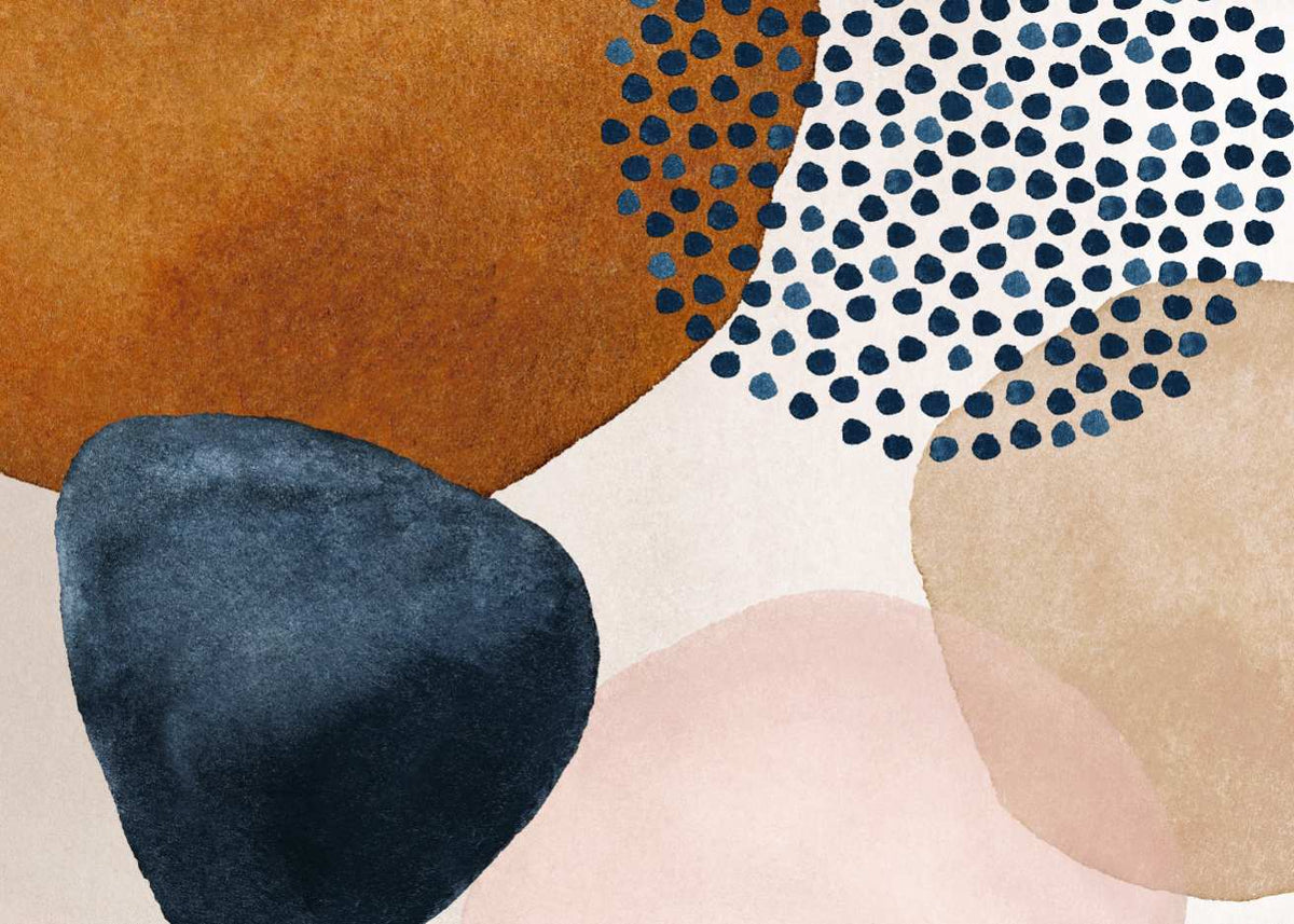 Bohemian Beige Watercolor Wallpaper