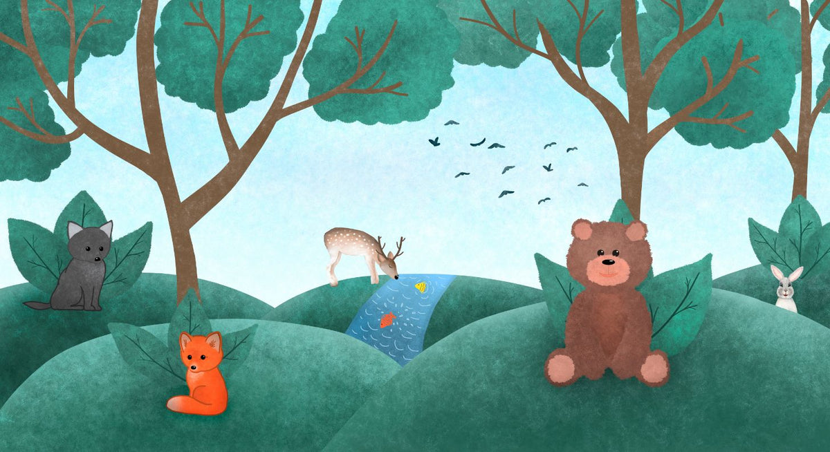 Fairy Forest Animal Wallpaper in your room