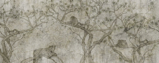 Leopard on Tree Wallpaper Mural