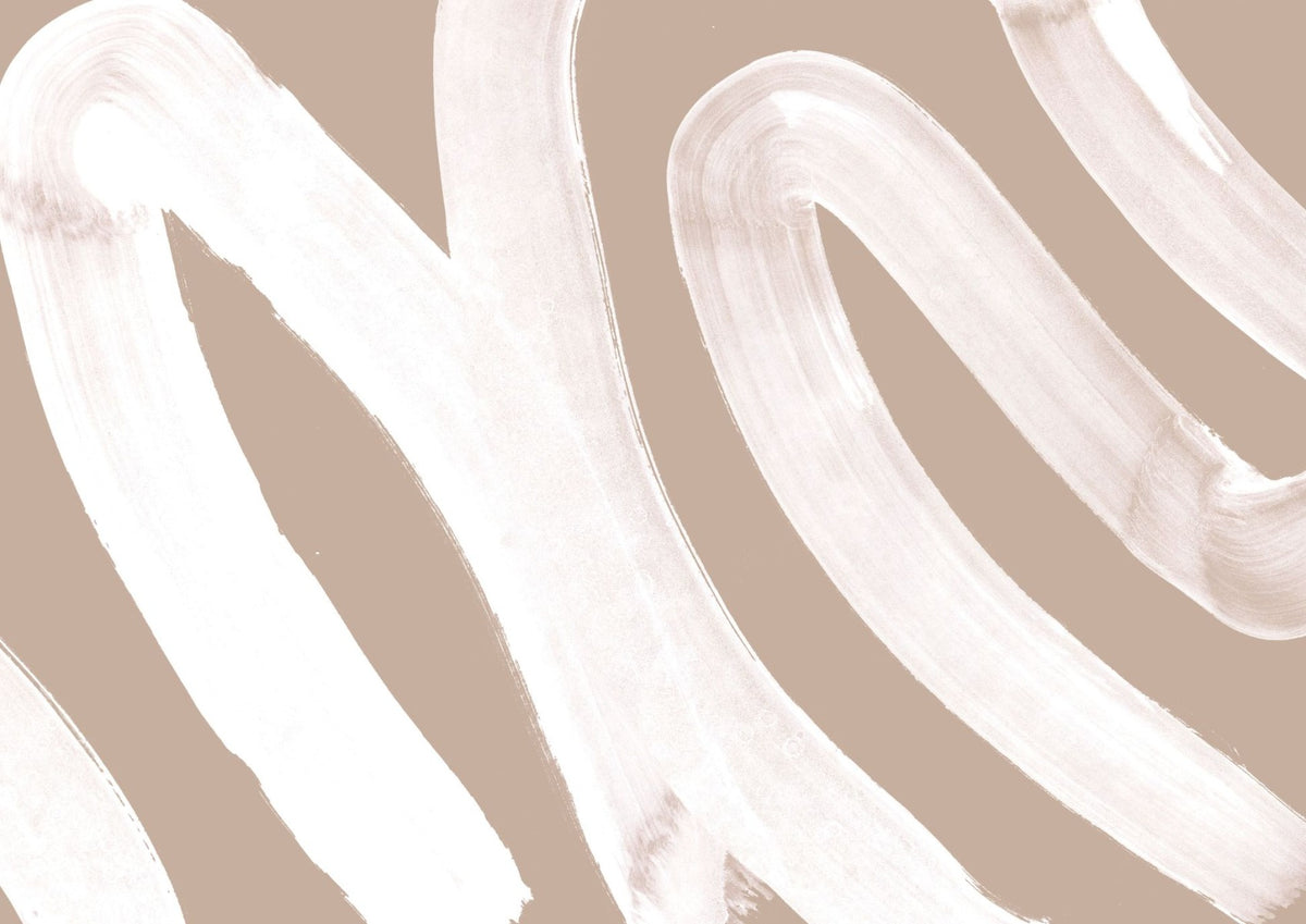 White Brush Stroke Wallpaper Mural in your room
