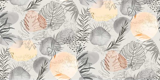 Palm tropical leaves wallpaper Mural