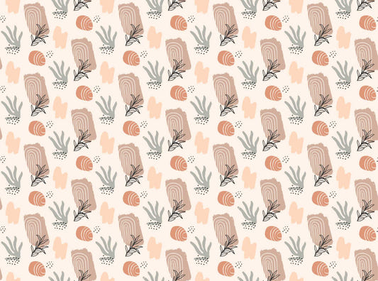 Trendy Earthy Watercolor Wallpaper