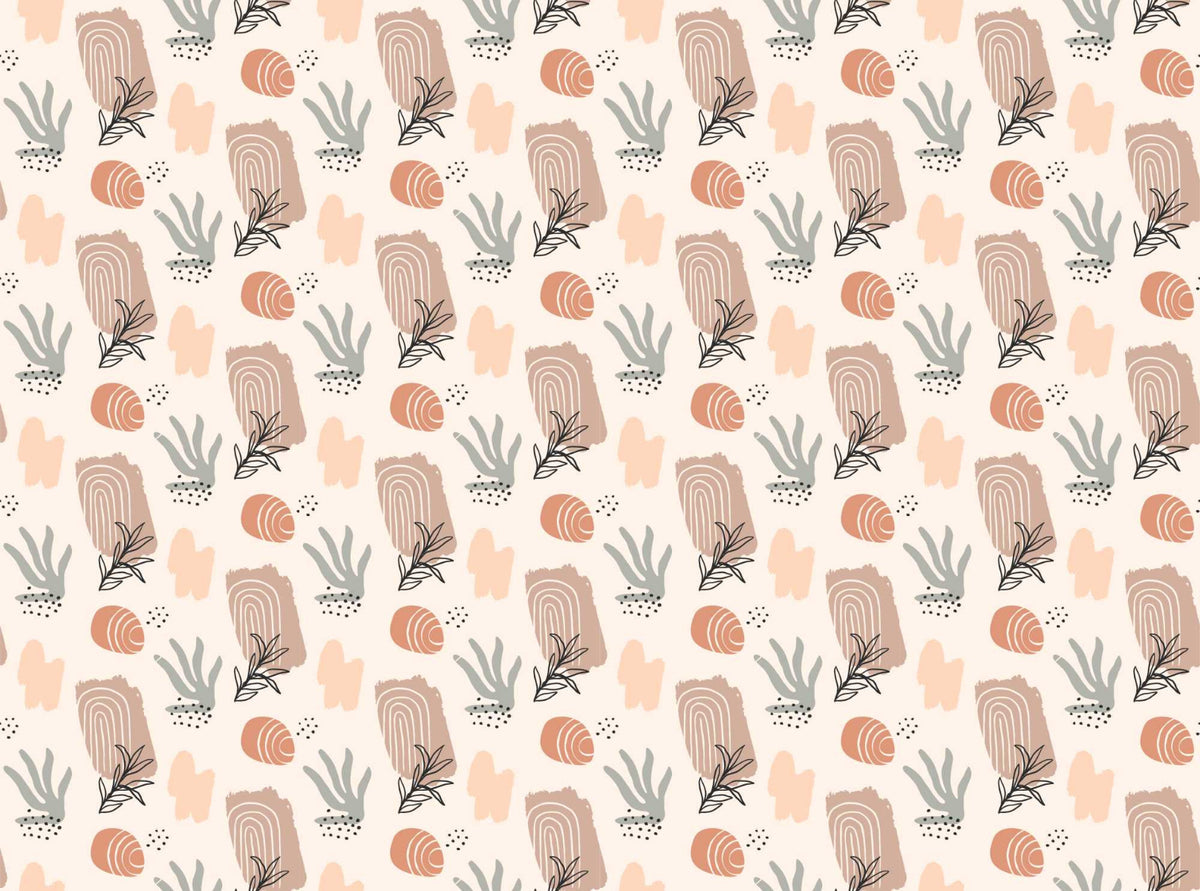 Trendy Earthy Watercolor Wallpaper in your room